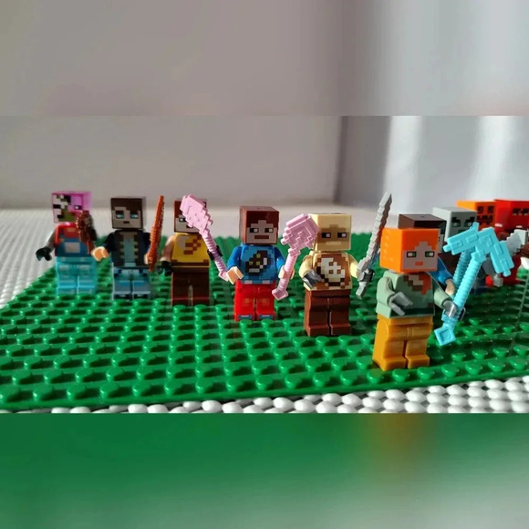 Custom Minecraft Minifigures Set of 10 - Picture 4 of 6